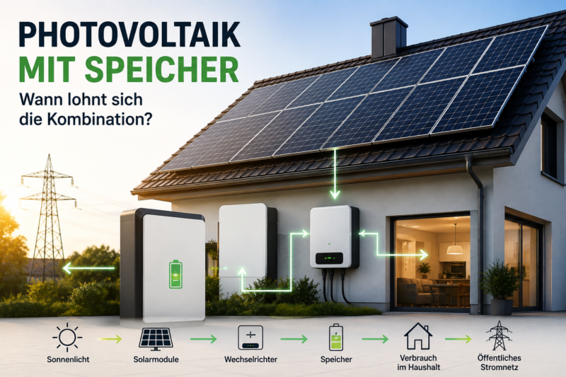 Photovoltaik mit Speicher: Wann lohnt sich die Kombination?