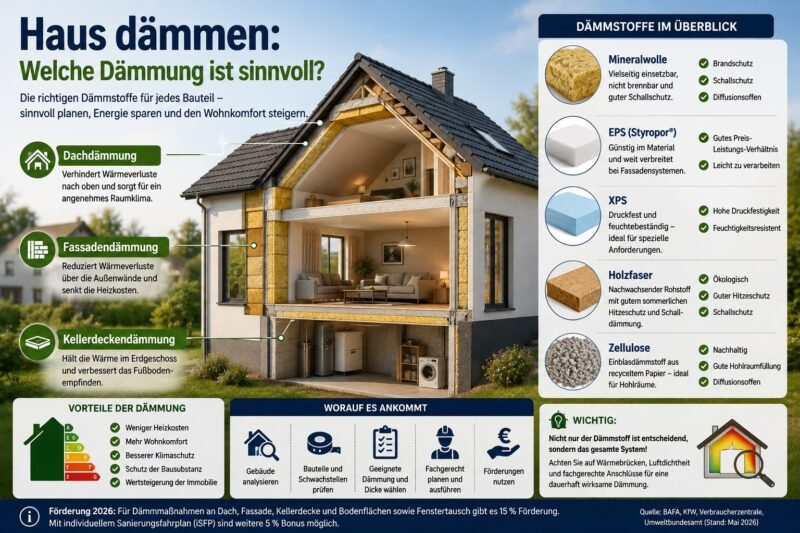 Haus dämmen: Welche Dämmung ist sinnvoll?