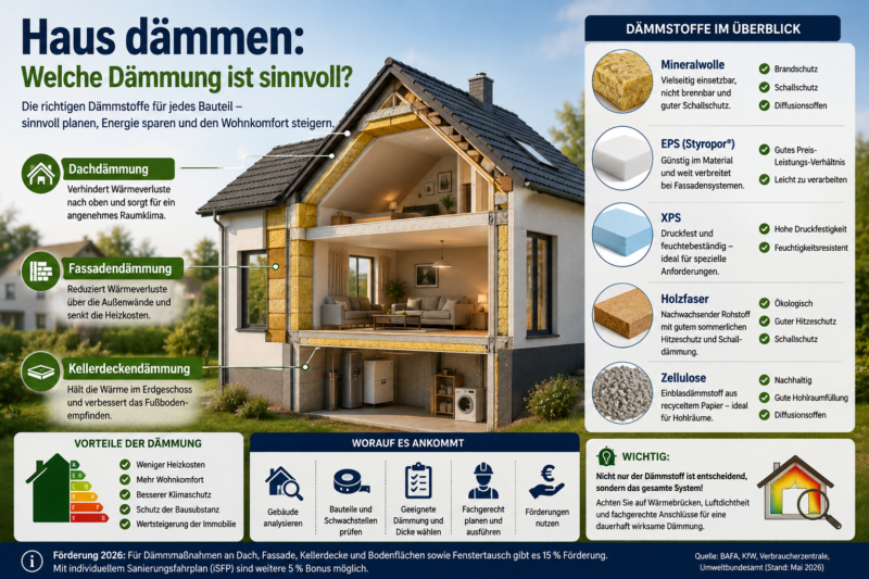 Haus dämmen: Welche Dämmung ist sinnvoll?