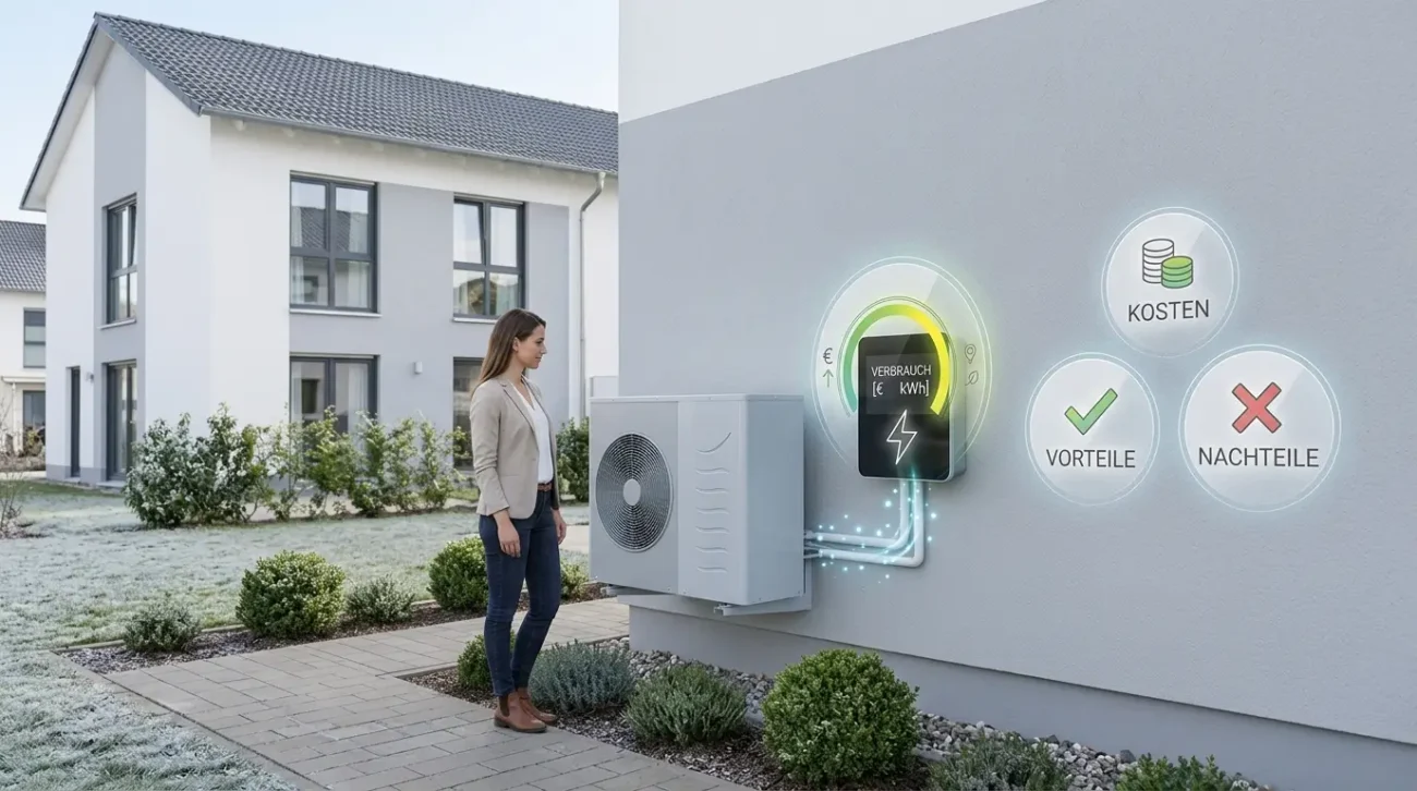 Erfahren Sie, wie eine Luft-Wasser-Wärmepumpe funktioniert, welche Kosten entstehen und wann sie für Ihr Haus sinnvoll ist.