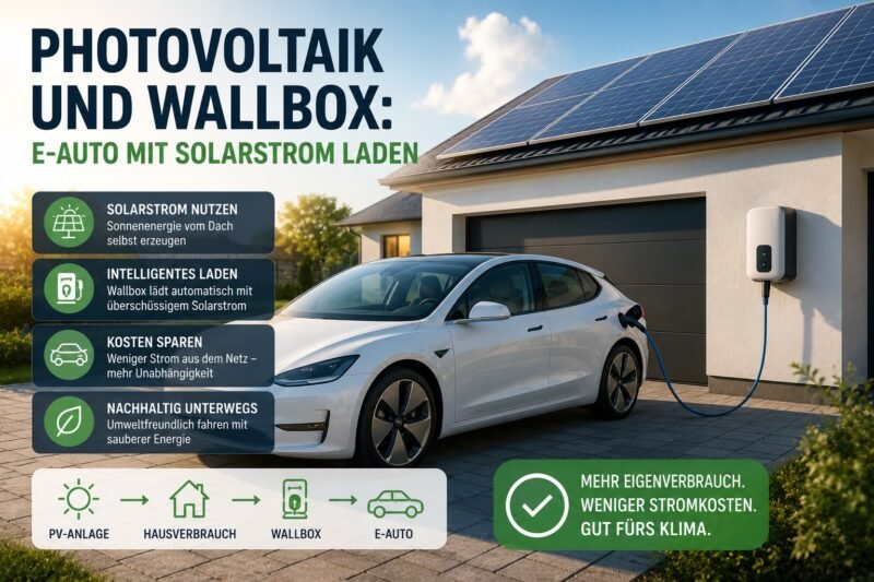 Photovoltaik und Wallbox: E-Auto mit Solarstrom laden