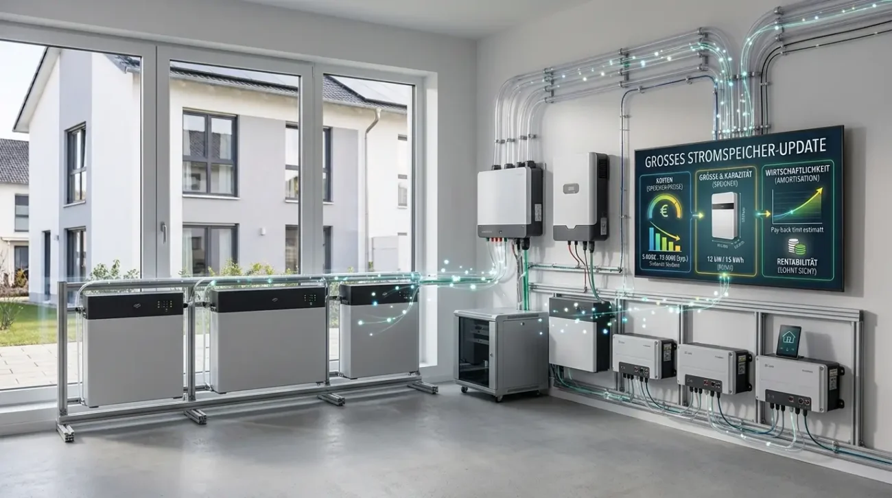 Stromspeicher richtig planen: Kosten, passende Größe, Eigenverbrauch und Wirtschaftlichkeit für Ihre Photovoltaikanlage erklärt