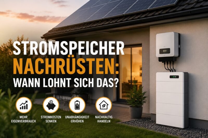 Stromspeicher nachrüsten: Wann lohnt sich das?