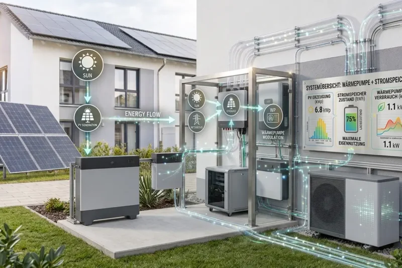 Wärmepumpe mit Stromspeicher: Ist ein Batteriespeicher sinnvoll