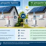 AC- oder DC-gekoppelter Stromspeicher? Erfahren Sie die wichtigsten Unterschiede, Vorteile und Nachteile und welche Lösung zur PV-Anlage passt.